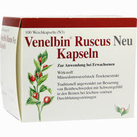 Venelbin Ruscus Neu Kapseln 100 Stück