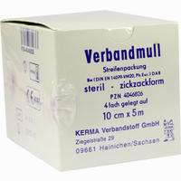 Verbandmull 10cmx5m 4fa St 1 Stück