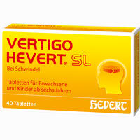 Vertigo Hevert Sl Tabletten 40 Stück
