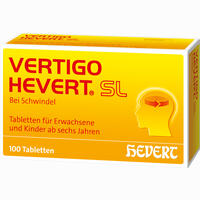 Vertigo Hevert Sl Tabletten 100 Stück