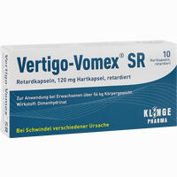 Vertigo- Vomex Sr Retardkapseln 10 Stück