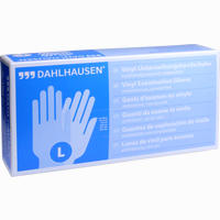Vinyl Handschuh Ungepudert Gr. L Handschuhe Dahlhausen 100 Stück