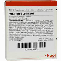 Vitamin B 2 Inj Hom All Ampullen 10 Stück