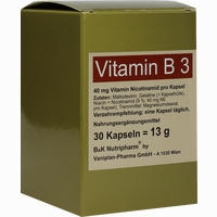 Vitamin B 3 Kapseln 30 Stück