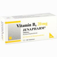 Vitamin B 6 20mg Jenapharm Tabletten 100 Stück