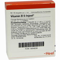 Vitamin B 6 Inj Hom All Ampullen 10 Stück