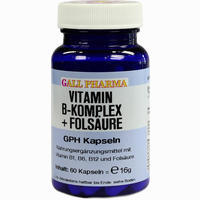 Vitamin B- Komplex+folsäure Gph Kapseln 60 Stück