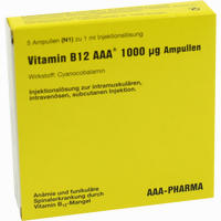 Vitamin B12 Aaa 1000ug Ampullen 5 x 1 ml