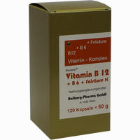 Vitamin B12 + B6 + Folsäure Komplex N Kapseln 120 Stück
