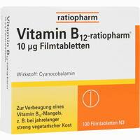 Vitamin- B12- Ratiopharm 10ug Filmtabletten 100 Stück