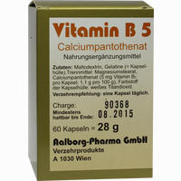 Vitamin B5 Kapseln AALBORG PHARMA 60 Stück