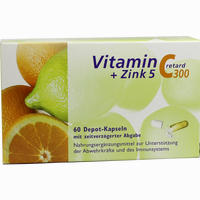 Vitamin C 300 + Zink 5 Retard Kapseln 60 Stück
