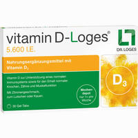 Vitamin D- Loges 5.600 I.e. Kautabletten 30 Stück
