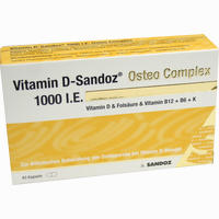 Vitamin D- Sandoz 1000 I.e. Osteo Complex Hartkaps. Kapseln 45 Stück