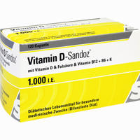 Abbildung von Vitamin D- Sandoz 1000 I.e. Osteo Complex Kapseln 120 Stück
