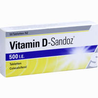 Abbildung von Vitamin D- Sandoz 500 I. E. Tabletten 50 Stück
