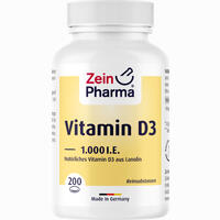 Vitamin D3 1.000 Ie Softgel Zeinpharma Weichkapseln 200 Stück