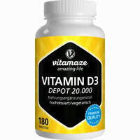 Vitamin D3 Depot Hochdosiert 20000 Ie Vispura Tabletten 180 Stück