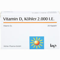 Vitamin D3 Köhler 2000 Ie Kapseln 20 Stück