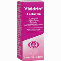 Vividrin Azelastin 0.5 Mg/ml Augentropfen 6 ml