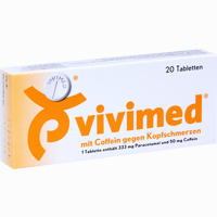 Vivimed mit Coffein gegen Kopfschmerzen Tabletten 20 Stück