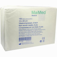 Vlieskompressen 10x20cm 6- Fach Unsteril 100 Stück