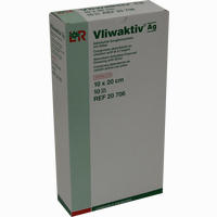 Vliwaktiv Ag 10x20cm Aktivkohle Saugkompresse mit Silber Kompressen Lohmann & rauscher 10 Stück