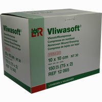 Vliwasoft Vlieskompresse 10x10cm Kompressen 150 Stück