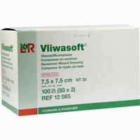 Vliwasoft Vliesstoff- Kompresse Steril 10x20cm Kompressen Lohmann & rauscher 50 Stück