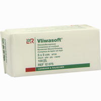 Vliwasoft Vliesstoff- Kompresse Unsteril 10x10cm Kompressen Lohmann & Rauscher 100 Stück