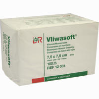 Vliwasoft Vliesstoff- Kompresse Unsteril 10x10cm Kompressen Lohmann & Rauscher 100 Stück