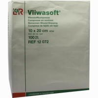 Vliwasoft Vliesstoff- Kompresse Unsteril 10x10cm Kompressen Lohmann & rauscher 100 Stück