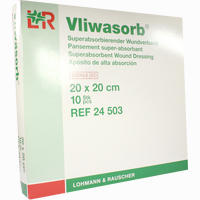 Vliwasorb Superabsorbierender Wundverband 20x20cm Steril Lohmann & rauscher 10 Stück