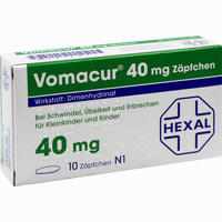 Vomacur 40 Zäpfchen 10 Stück