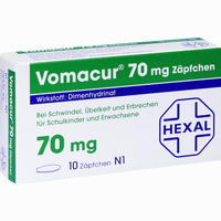 Vomacur 70mg Zäpfchen 10 Stück