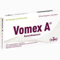 Vomex A Retardkapseln N 20 Stück