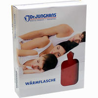 Wärmflasche mit Bezug Rot 2 l
