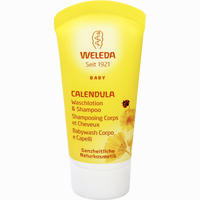 Weleda Calendula- Waschlotion & Shampoo Baby & Kind Duschgel 20 ml