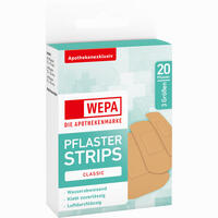 Wepa Pflaster Strips Classic Wasserabweisend 3 Größen 20 Stück
