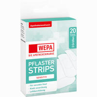 Wepa Pflaster Strips Sensitiv 3 Größen 20 Stück