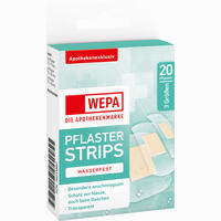 Wepa Pflaster Strips Wasserfest 3 Größen 20 Stück