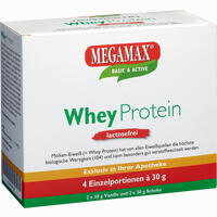 Wheyprotein Lactosefrei Vanille Schoko Megamax Pulver 4 x 30 g