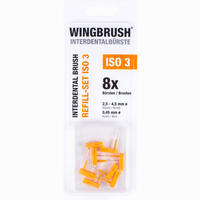 Wingbrush Refill Set Iso 3 (medium/large) Zahnbürste 8 Stück