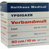 Ypsigaze Verbandmull 8- Fach Gerollt 10m 1 Stück