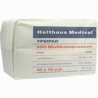 Ypsipad Mullkompressen Unsteril 8- Fach Gefaltet 10 X 10cm 100 Stück