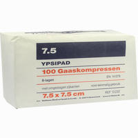 Ypsipad Mullkompressen Unsteril 8- Fach Gefaltet 7.5 X 7.5cm 100 Stück