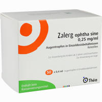 Zalerg Ophtha Sine Einzeldosispipetten EURIM 50 Stück