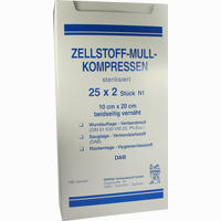 Zellstoff Mullkompressen 10cmx20cm Steril 25 x 2 Stück
