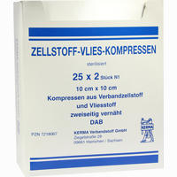 Zellstoff Vlies 10x10 Ster 25 Stück