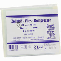 Zellstoff Vlies- Kompressen 10cmx10cm Steril 5 x 2 Stück